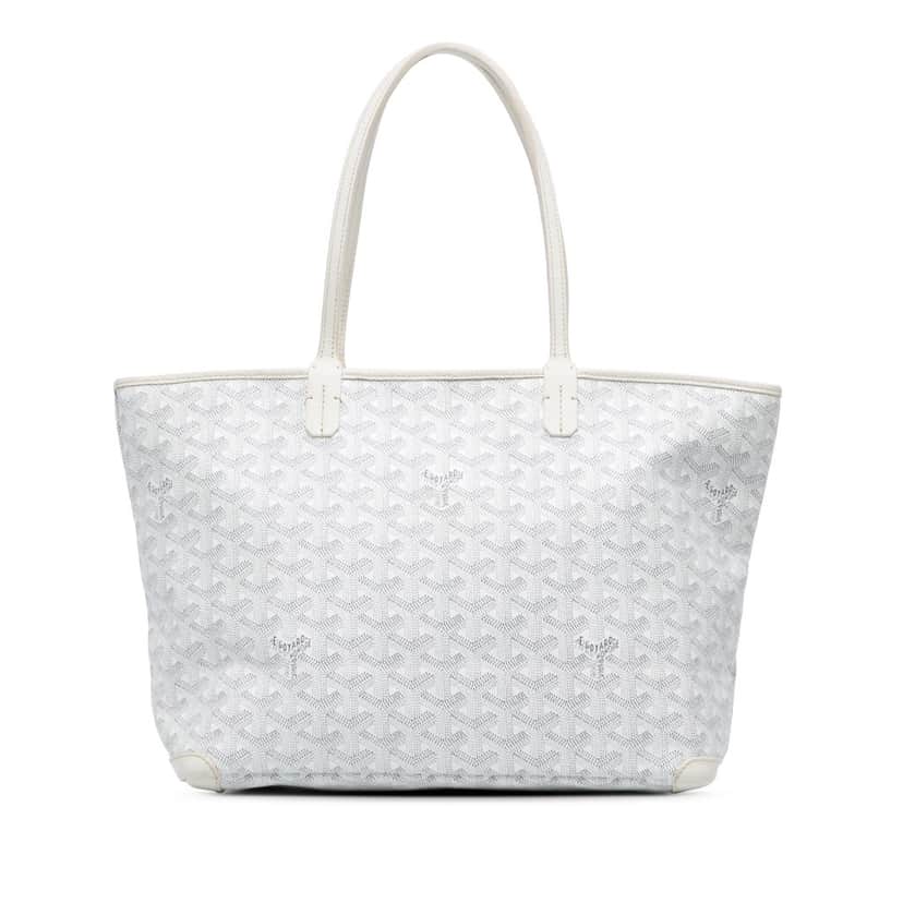 Goyard Goyardine Artois PM White Canvas Good condition - Front View