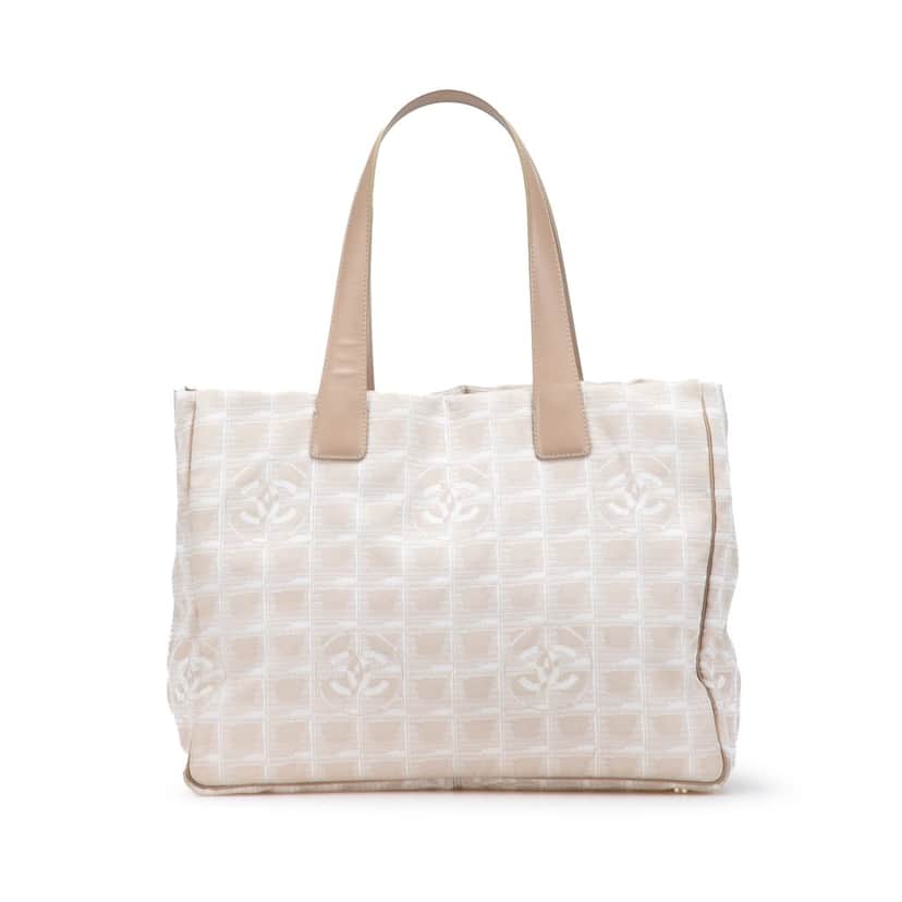 Chanel New Travel Line Nylon Tote Brown Good condition - Front View