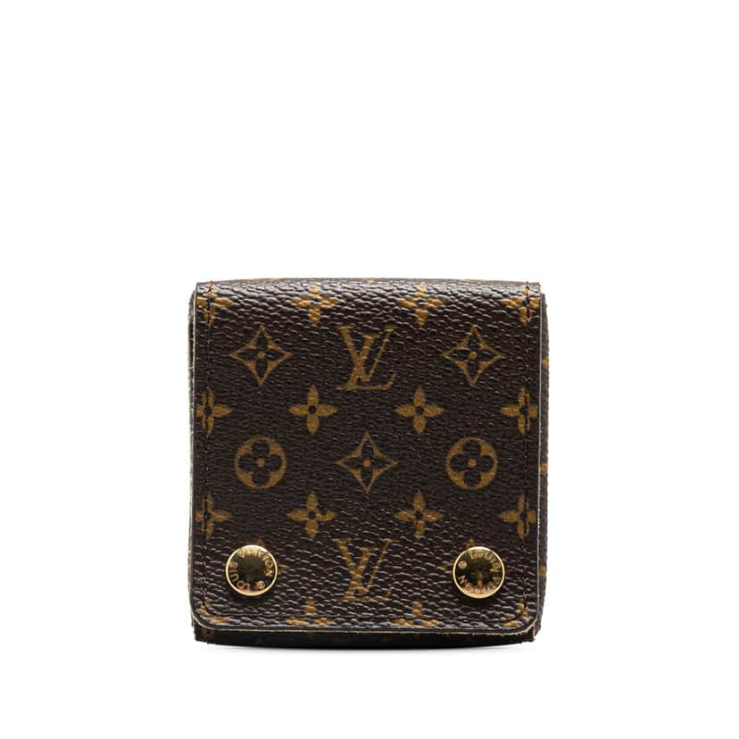 Louis Vuitton Monogram Ring Case Brown Canvas Good condition - Front View