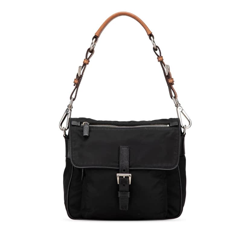 Prada Tessuto Shoulder Bag Black Good condition - Front View