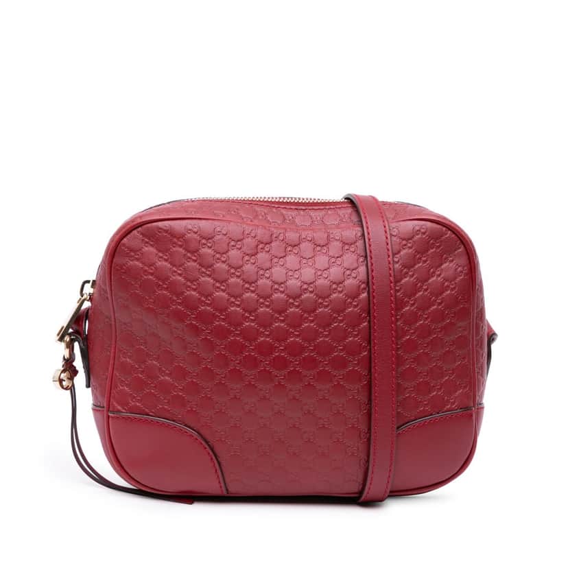 Gucci Microguccissima Bree Crossbody Red Leather Good condition - Front View