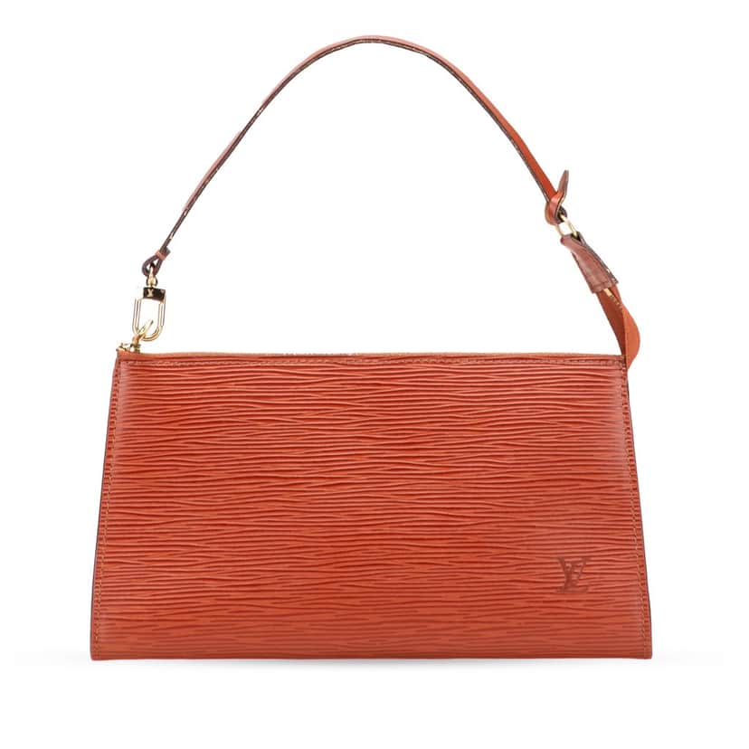 Louis Vuitton Epi Pochette Accessoires Brown Leather Good condition - Front View