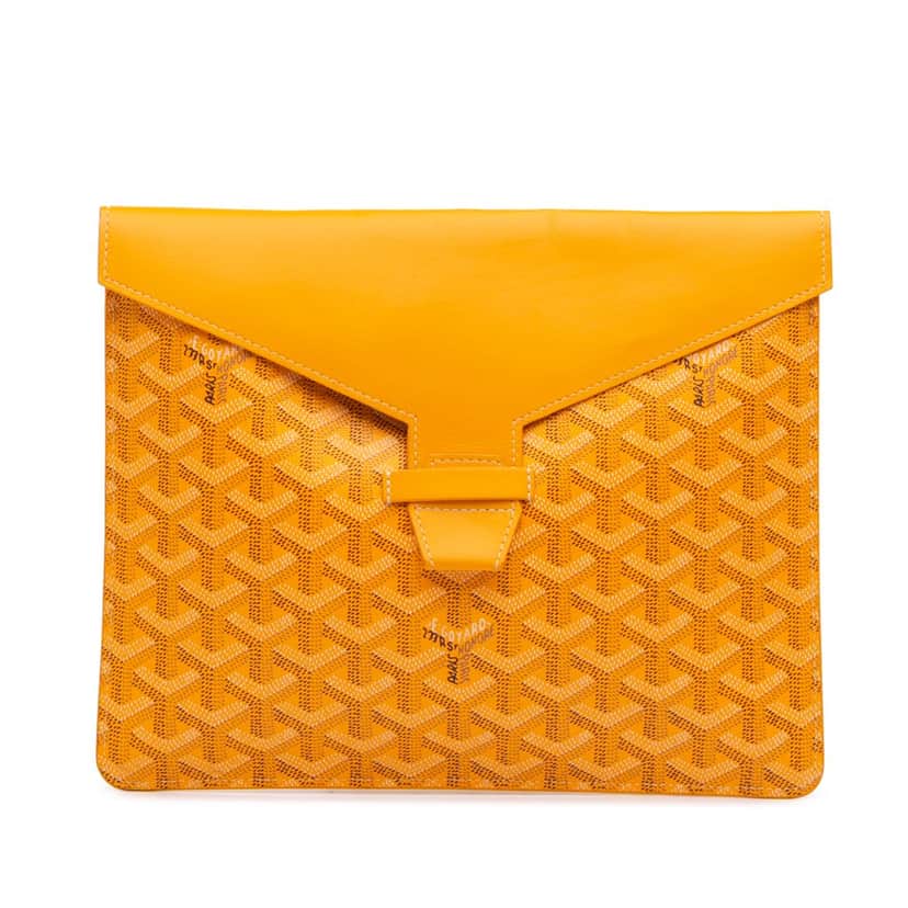 Goyard Goyardine Camondo II Yellow Canvas Good condition - Front View