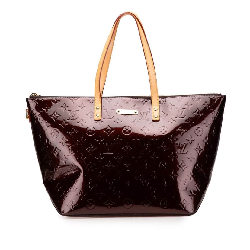 Louis Vuitton Monogram Vernis Bellevue GM Purple Leather Good condition - Front View