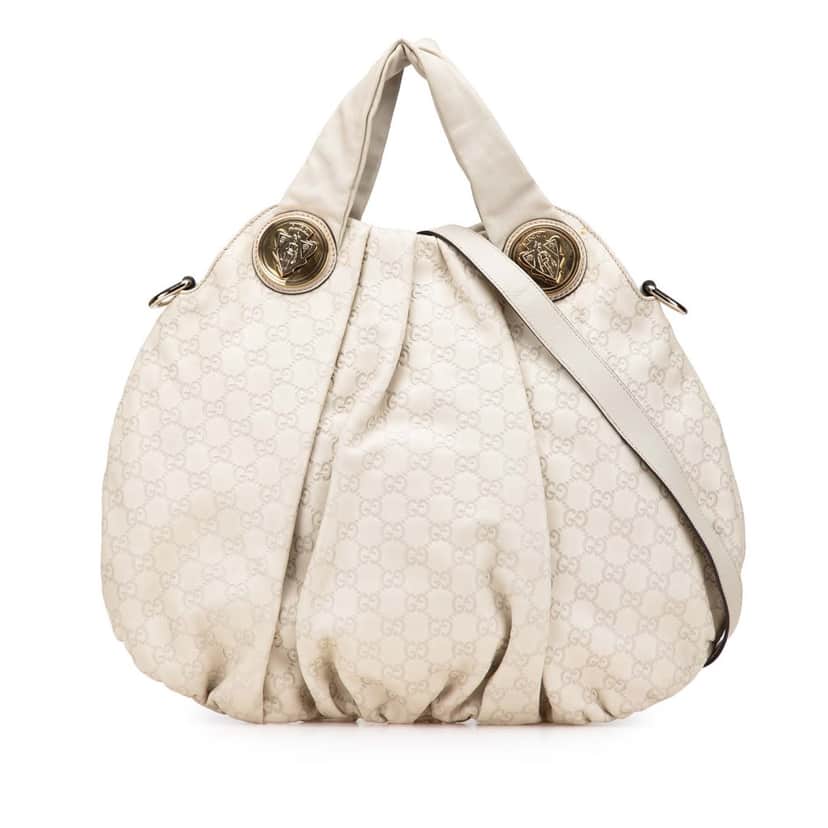 Gucci Guccissima Hysteria Satchel Brown Leather Good condition - Front View