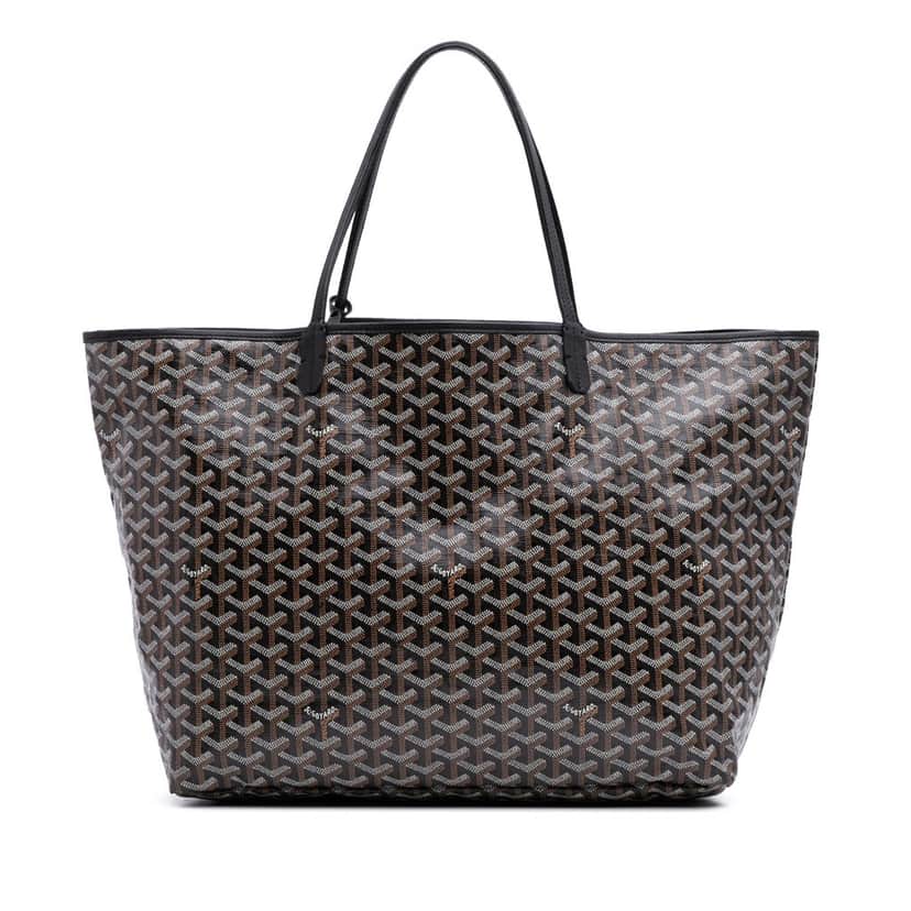 Goyard Goyardine Saint Louis GM Black Canvas Good condition - Front View
