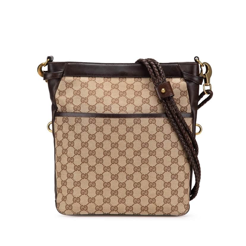 Gucci GG Canvas Crossbody Brown Canvas Good condition - Front View