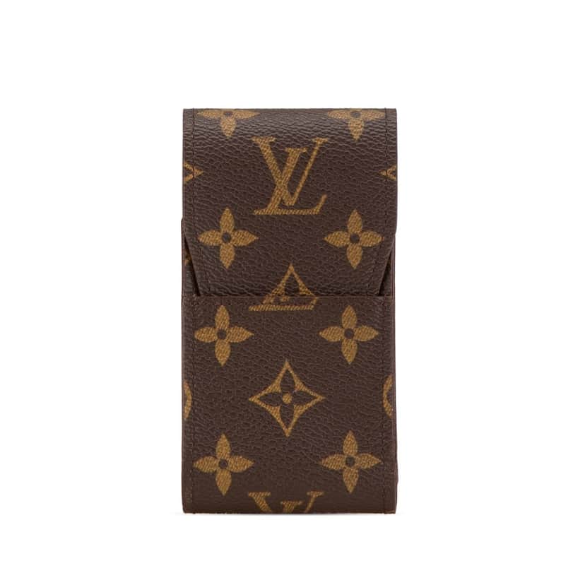 Louis Vuitton Monogram Etui Cigarette Case Brown Canvas Good condition - Front View