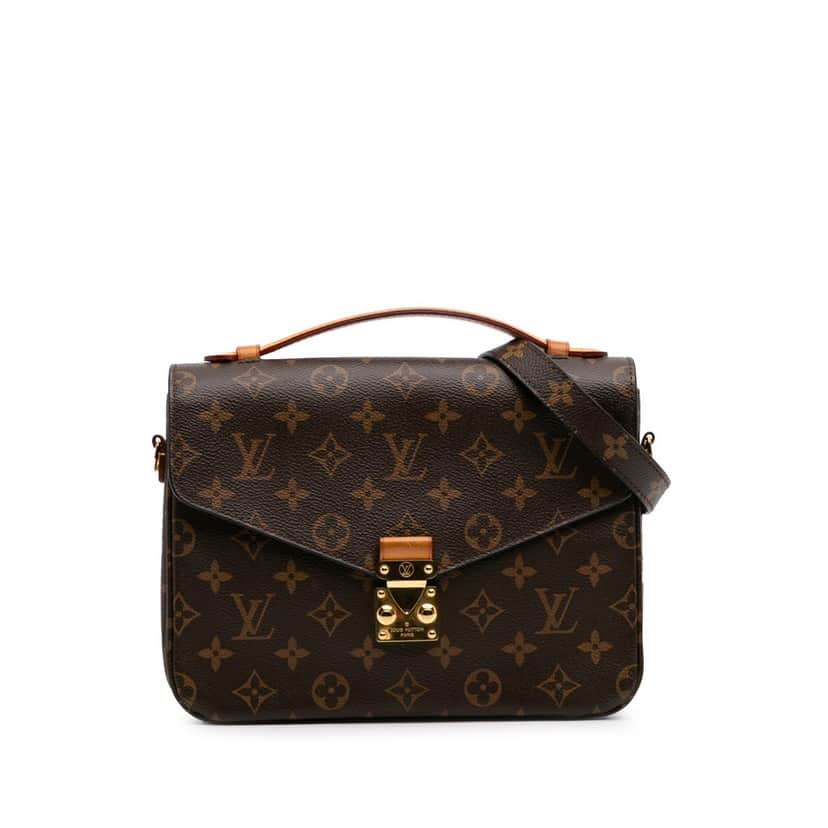 Louis Vuitton Monogram Pochette Metis Brown Canvas Good condition - Front View