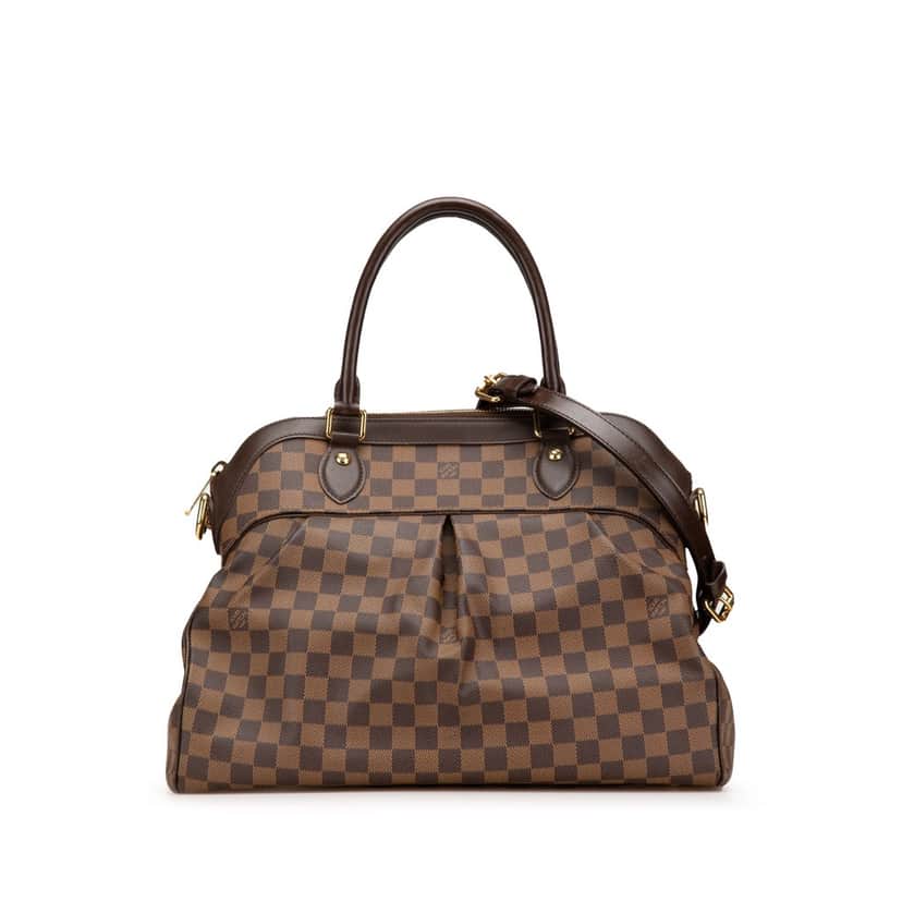 Louis Vuitton Damier Ebene Trevi GM Brown Canvas Good condition - Front View
