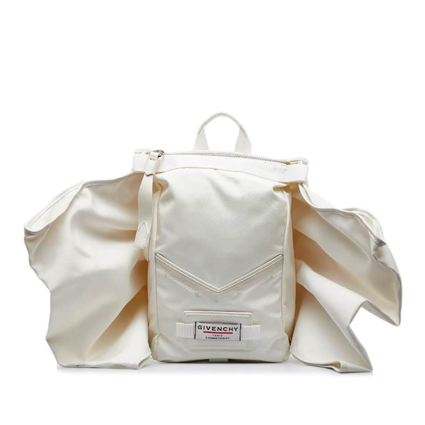 Givenchy Downtown Bow Backpack White Very good condition - Front View