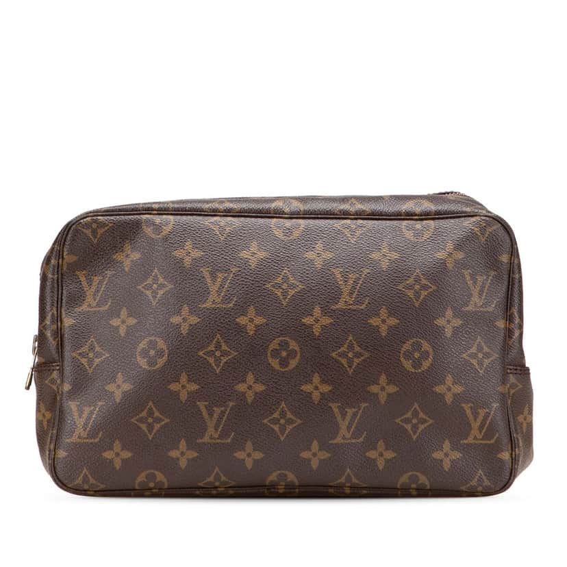 Louis Vuitton Monogram Trousse Toilette 28 Brown Canvas Good condition - Front View