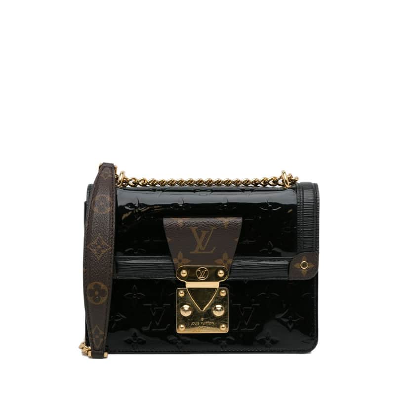 Louis Vuitton Monogram Vernis Wynwood Black Leather Good condition - Front View