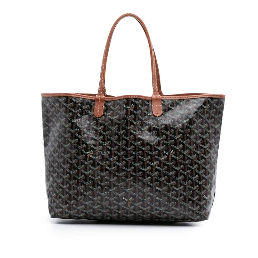Goyard Goyardine Saint Louis PM Black Canvas Good condition - Front View