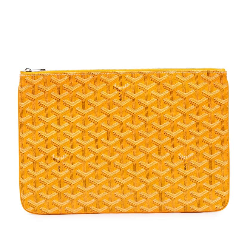 Goyard Goyardine Senat MM Yellow Canvas Good condition - Front View