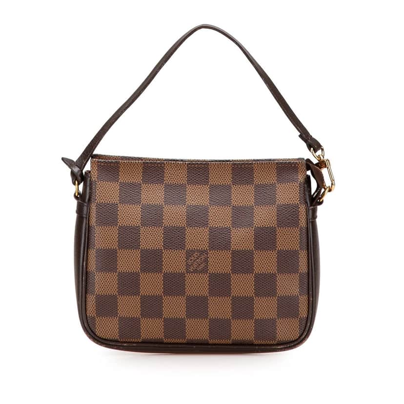 Louis Vuitton Damier Ebene Trousse Pochette Brown Canvas Good condition - Front View