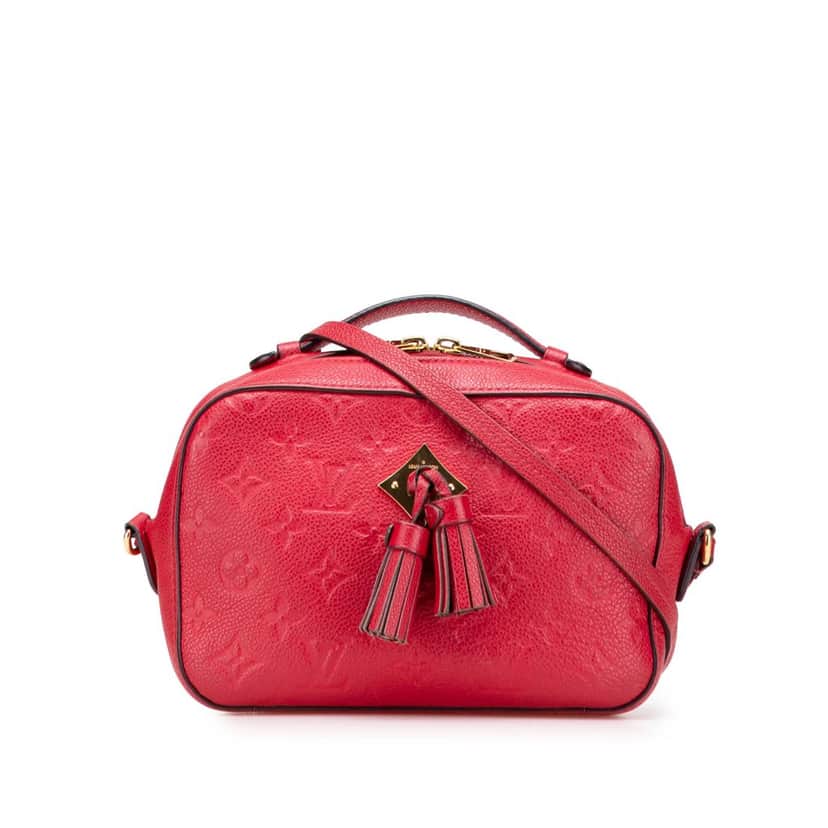 Louis Vuitton Monogram Empreinte Saintonge Red Leather Very good condition - Front View