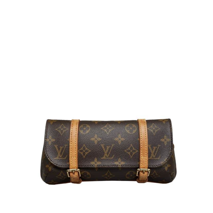 Louis Vuitton Monogram Pochette Marelle PM Brown Canvas Good condition - Front View