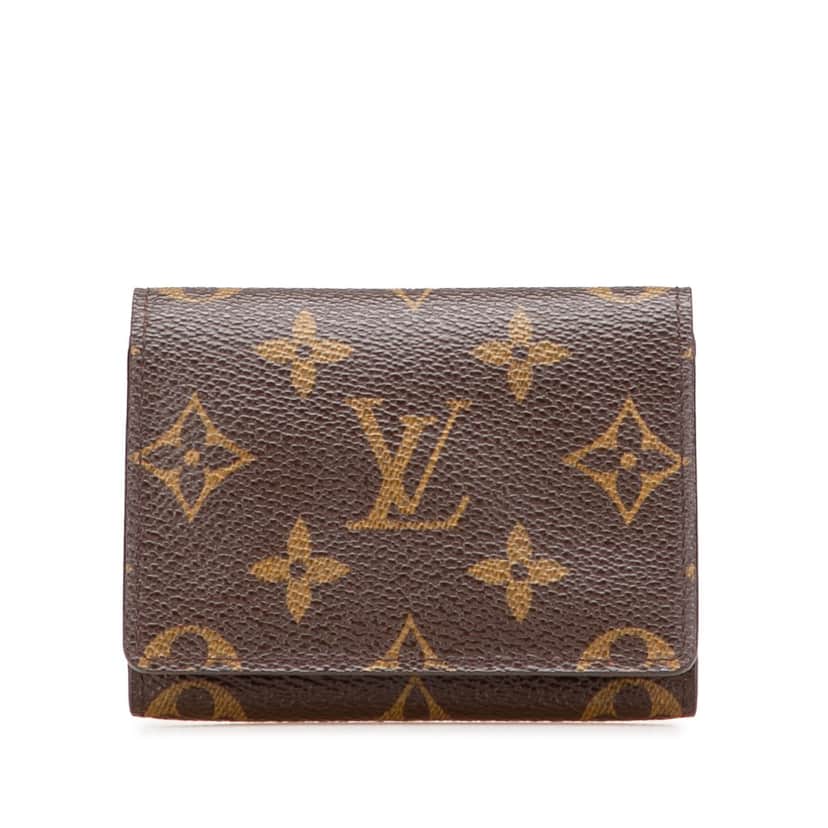 Louis Vuitton Monogram Enveloppe Carte De Visite Brown Canvas Good condition - Front View