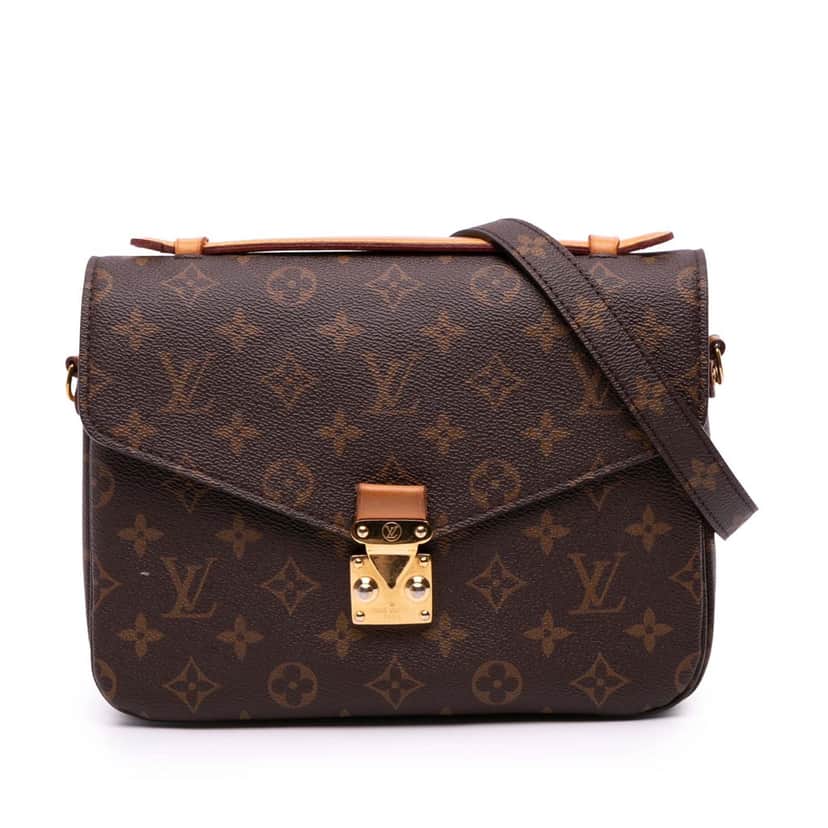 Louis Vuitton Monogram Pochette Metis Brown Canvas Good condition - Front View