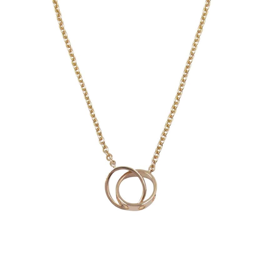 Cartier 18K Rose Gold Baby Love Necklace Pink Rose Gold Good condition - Front View