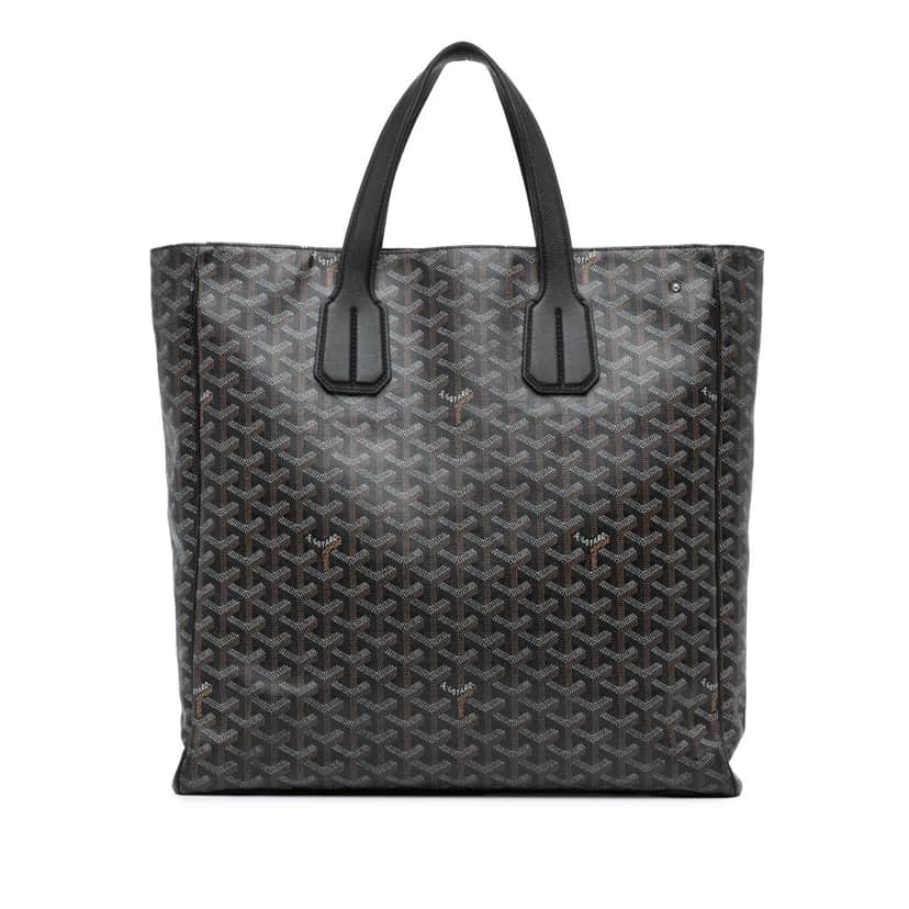 Goyard Goyardine Voltaire Black Canvas Good condition - Front View