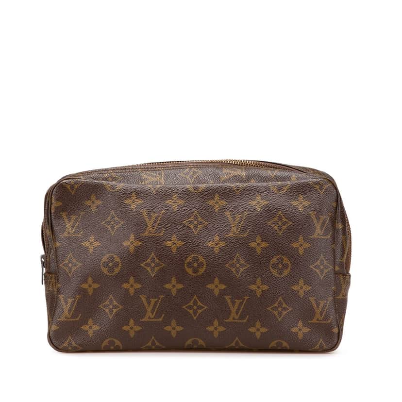 Louis Vuitton Monogram Trousse Toilette 28 Brown Canvas Good condition - Front View
