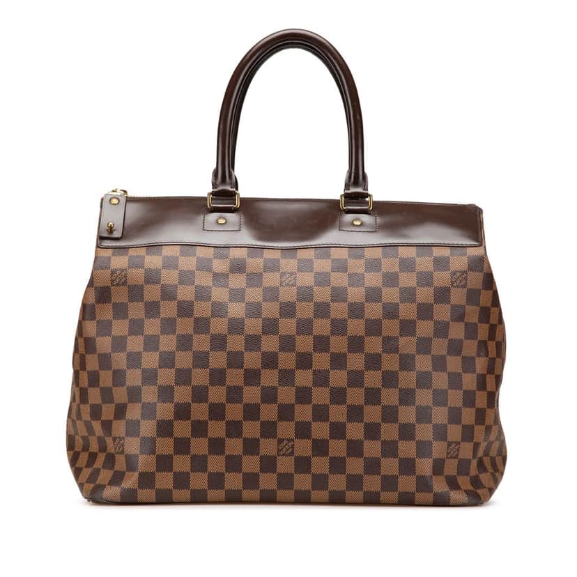 Louis Vuitton Damier Ebene Greenwich PM Brown Canvas Good condition - Front View