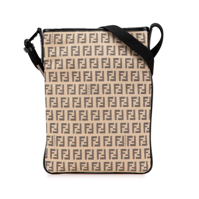 Fendi Zucchino Canvas Crossbody Brown Canvas Very good condition - Front View