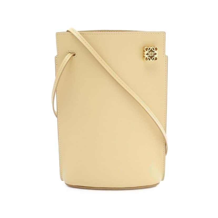 Loewe Calfskin Dice Pocket Crossbody Brown Leather Good condition - Front View