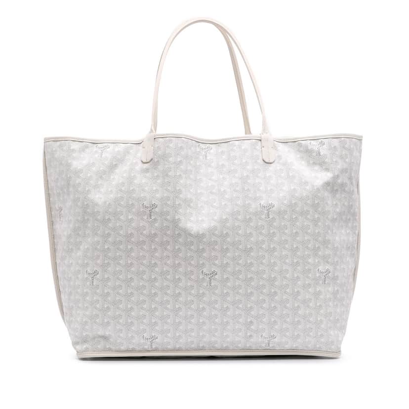 Goyard Goyardine Reversible Anjou GM White Canvas Good condition - Front View