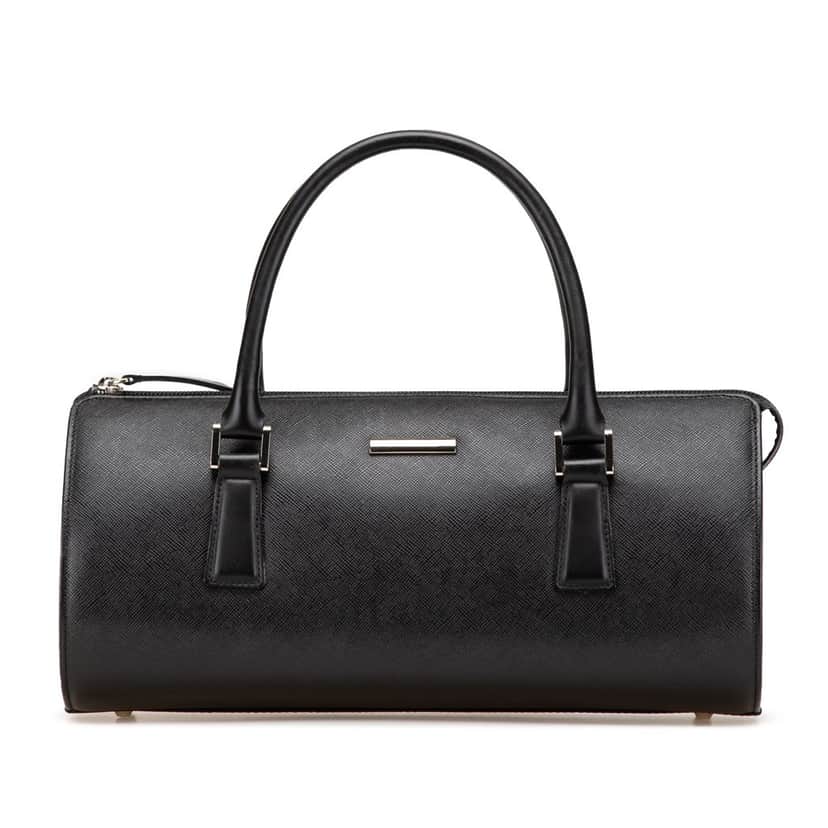 Burberry Leather Boston Bag Black Leather Good condition - Front View
