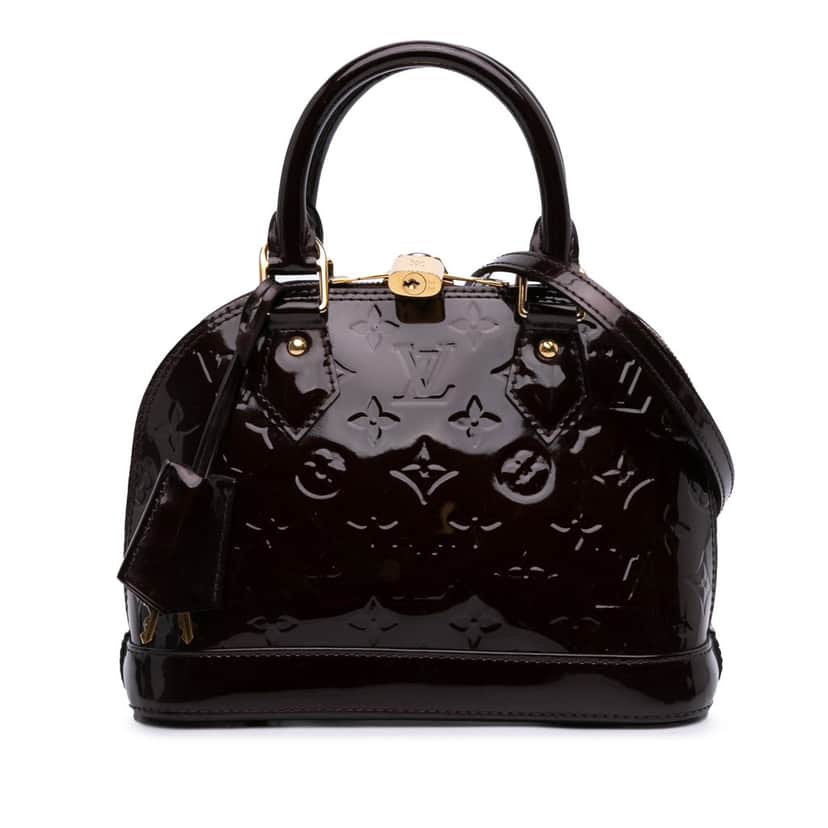 Louis Vuitton Monogram Vernis Alma BB Purple Leather Good condition - Front View