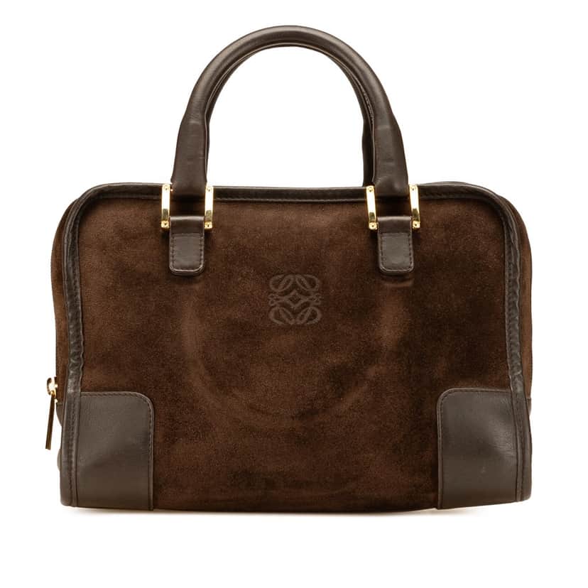 Loewe Suede Amazona 28 Brown Leather Good condition - Front View