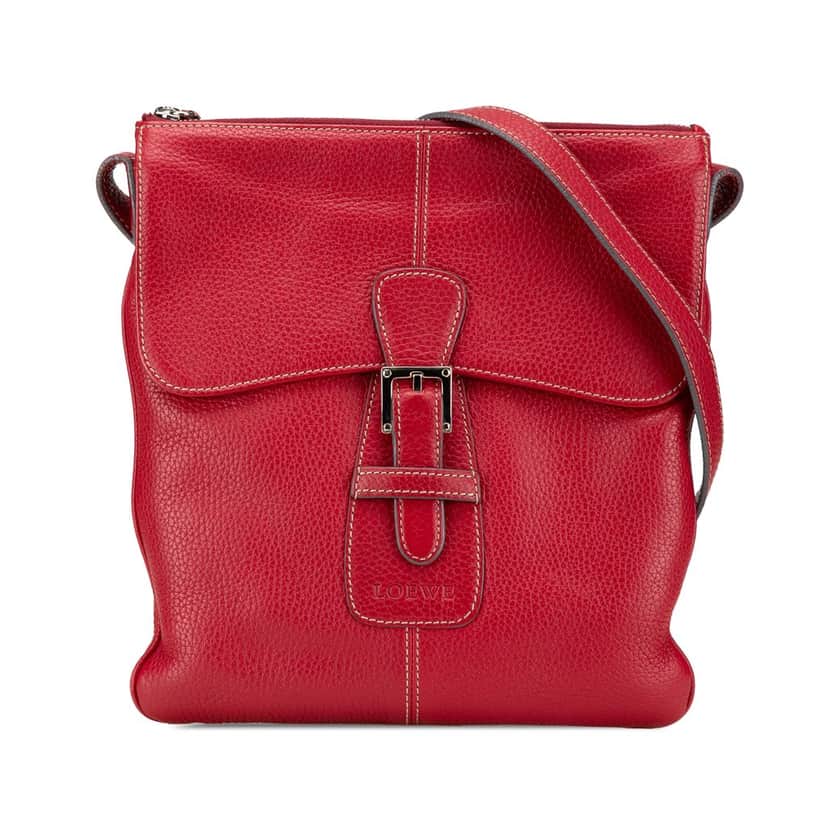 Loewe Leather Crossbody Red Leather Good condition - Front View