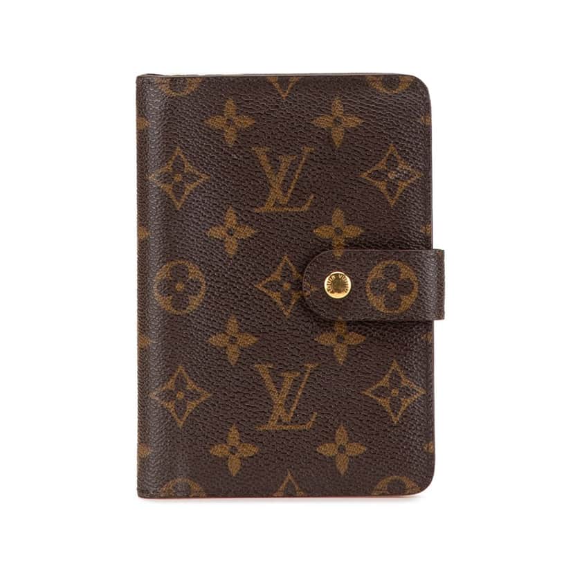 Louis Vuitton Monogram Porte-Papier Zipped Wallet Brown Canvas Good condition - Front View