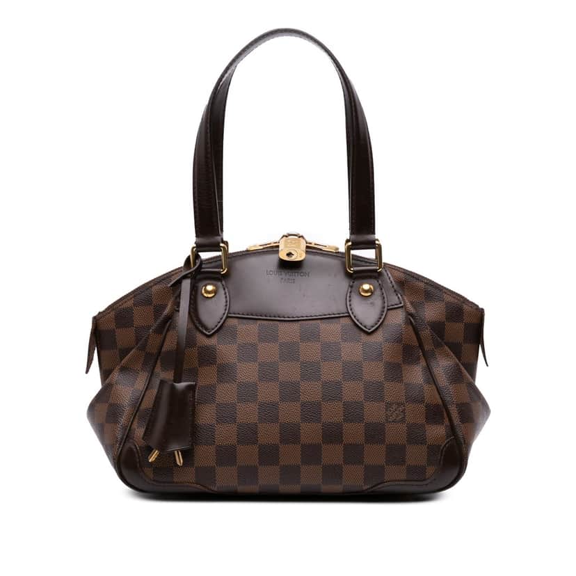 Louis Vuitton Damier Ebene Verona PM Brown Canvas Good condition - Front View