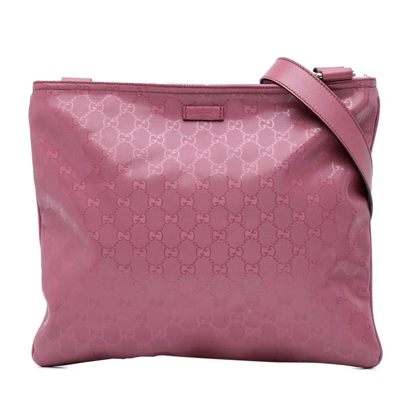 Gucci GG Imprime Crossbody Pink Canvas Good condition - Front View