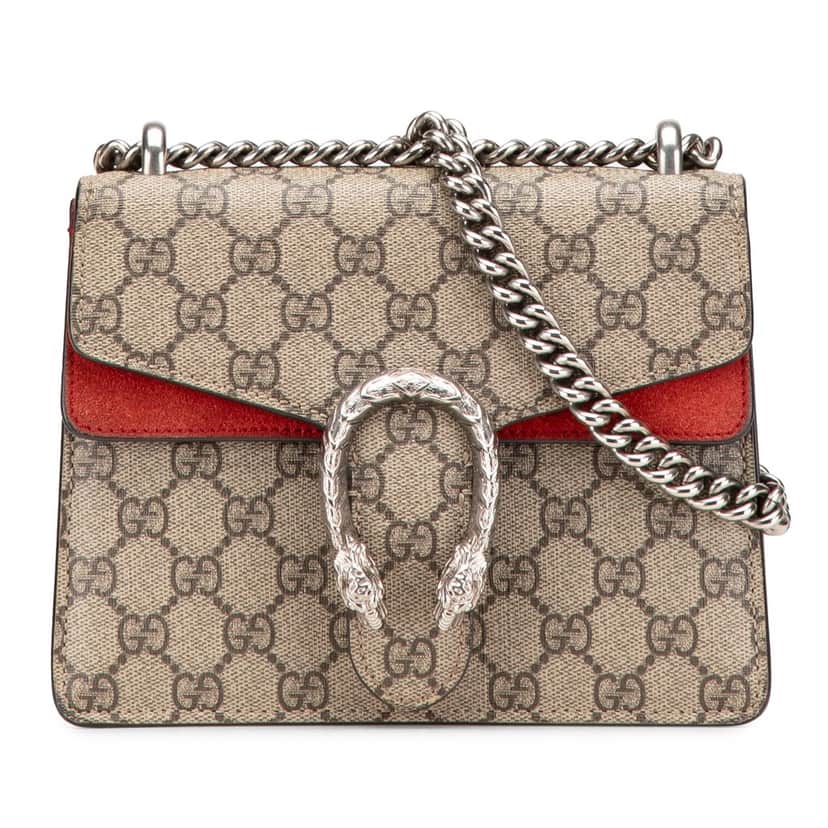 Gucci Mini GG Supreme Dionysus Crossbody Brown Canvas Good condition - Front View
