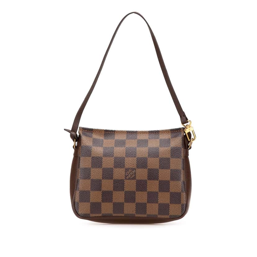 Louis Vuitton Damier Ebene Trousse Pochette Brown Canvas Good condition - Front View