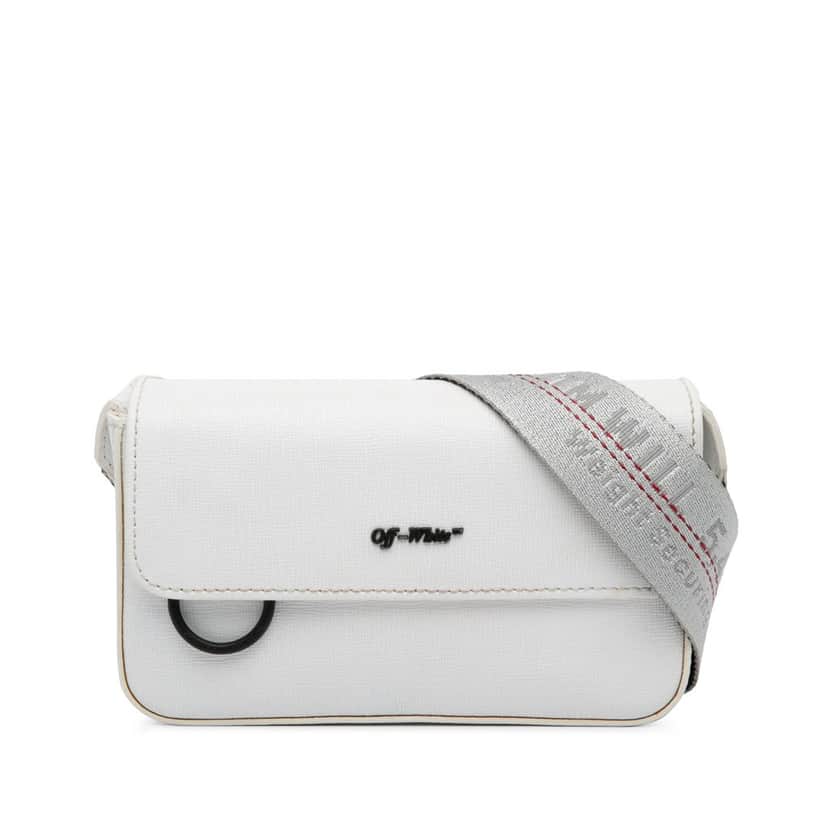 Off-white Leather Crossbody bag White Leather Good condition - Front View