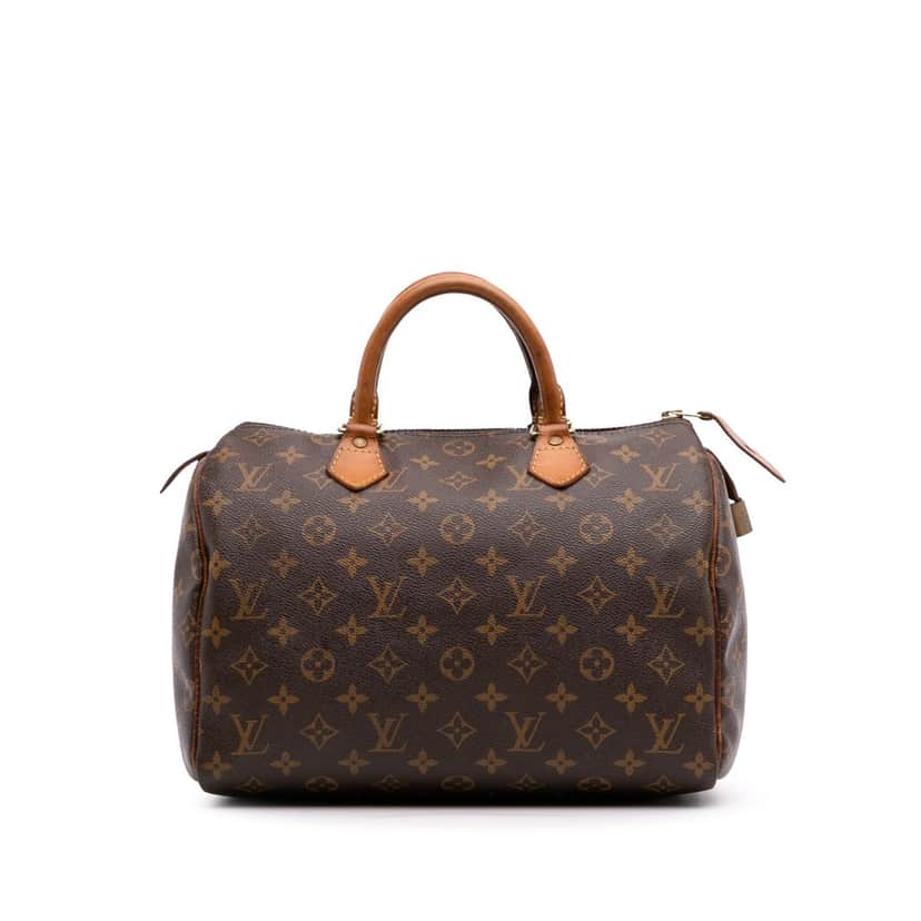 Louis Vuitton Monogram Speedy 30 Brown Canvas Good condition - Front View