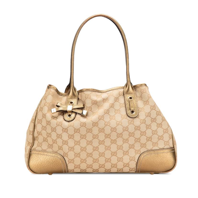 Gucci GG Canvas Princy Tote Brown Canvas Good condition - Front View