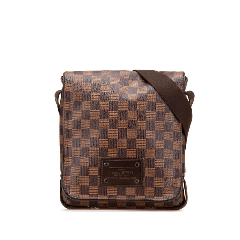 Louis Vuitton Damier Ebene Brooklyn PM Brown Canvas Good condition - Front View