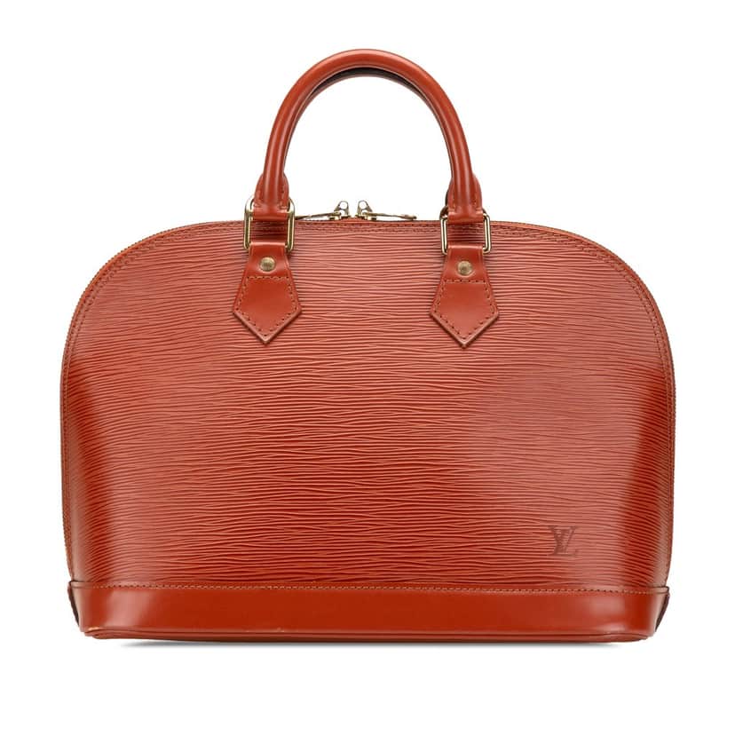 Louis Vuitton Epi Alma PM Brown Leather Good condition - Front View