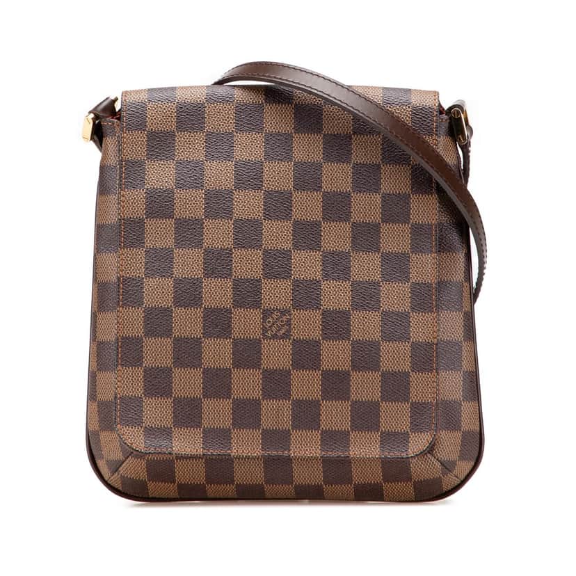 Louis Vuitton Damier Ebene Musette Salsa Long Strap Brown Canvas Very good condition - Front View