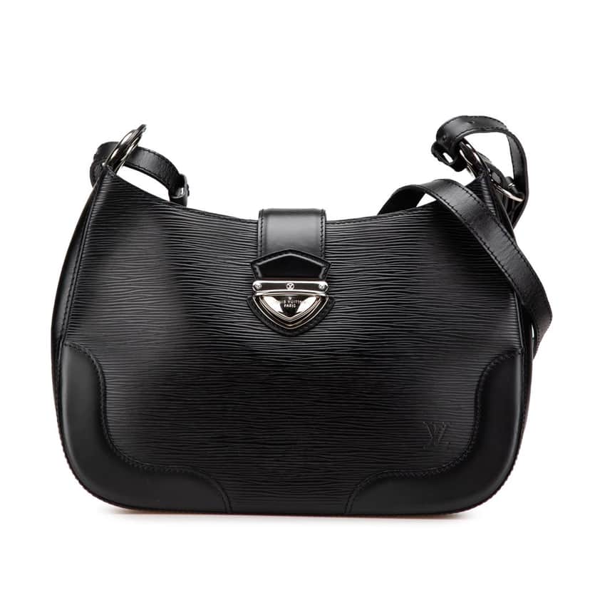 Louis Vuitton Epi Musette Bagatelle Black Leather Fair condition - Front View