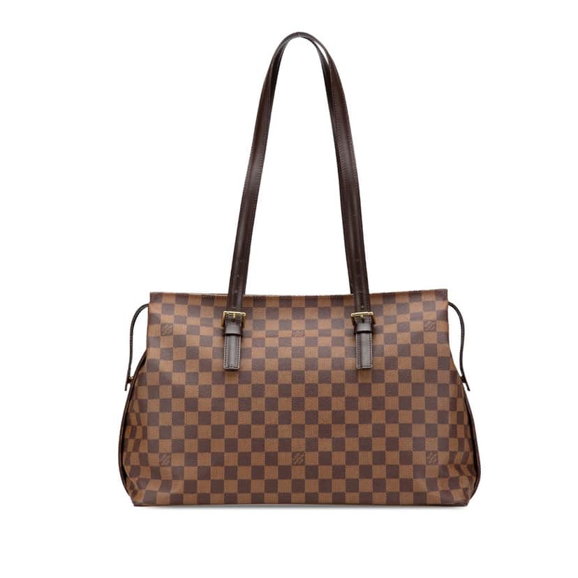 Louis Vuitton Damier Ebene Chelsea Brown Canvas Good condition - Front View