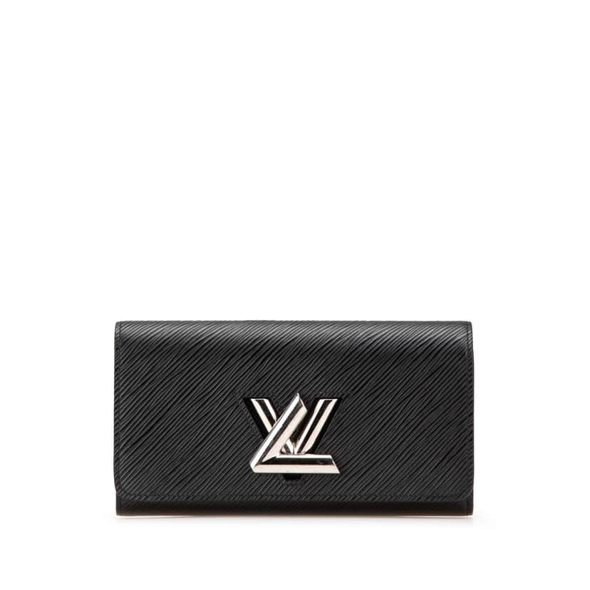 Louis Vuitton Epi Twist Wallet Black Leather Good condition - Front View