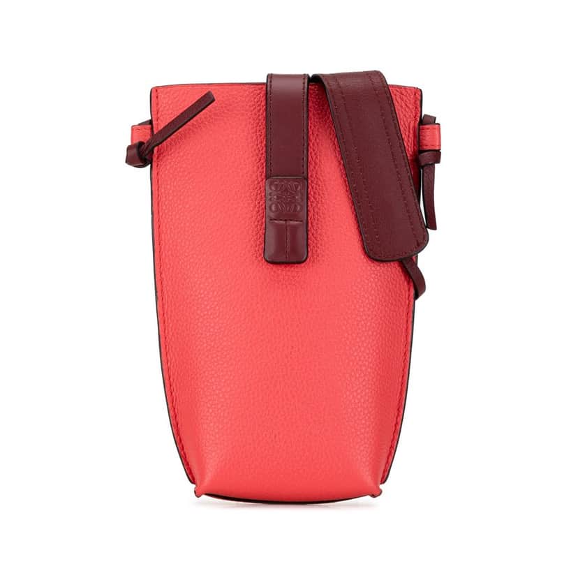 Loewe Gate Pocket Crossbody Pink Leather Good condition - Front View